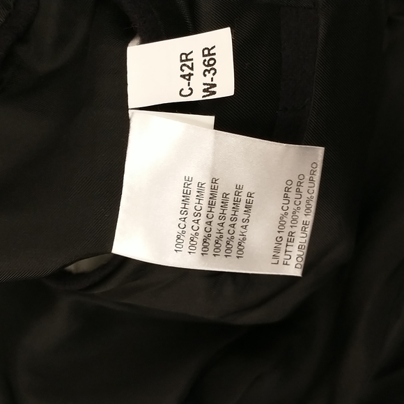 Cashmere Sport Coat Blazer Ede & Ravenscroft Joshua Ellis England Dark Navy Blue - Picture 8 of 11